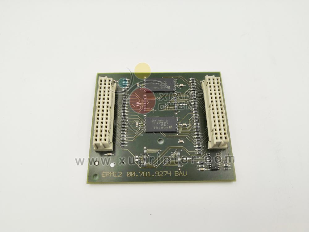 00.785.1068 Модуль EPROM, программа EPM12-CPT V040.3 00.781.9274 Печатная плата EPM12 Детали печатной машины Heidelberg
