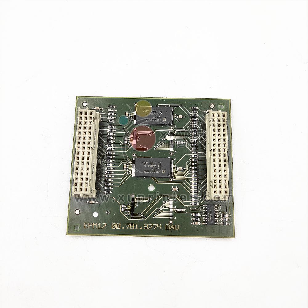 00.781.9274 Printed Circuit Board EPM12  00.785.1068/04 EPROM Module, progr. EPM12-CPT V040.3 For Offset Printing Machine Spare Parts