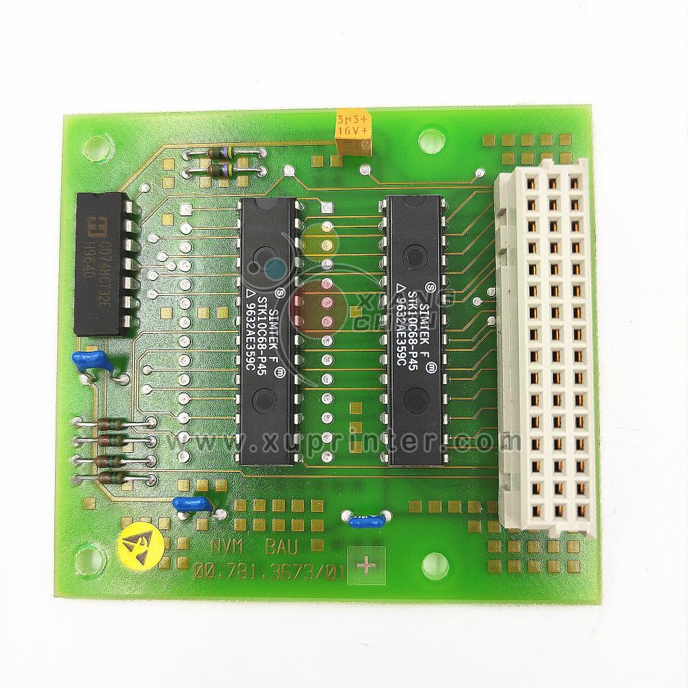 00.781.3673/01 Printed Circuit Board NVM BAU M2.144.5081/01 Module NVM For HD SM52 PM52 PM74 SM74 Machine Parts