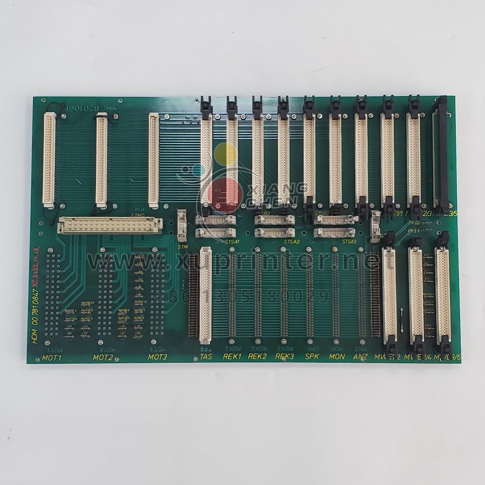 Original 00.781.0847 Printed Backplane Electronic Circuit Board For Heidelberg Offset Press Parts