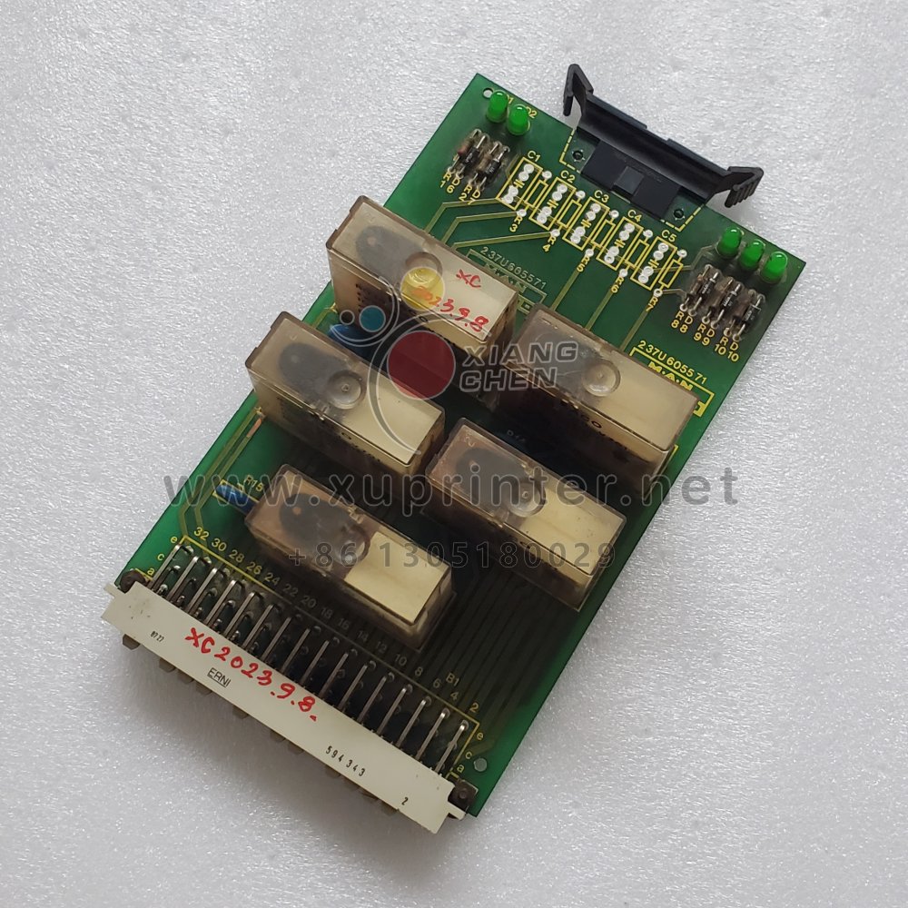 Original 237U605571 Relay Circuit Board For Man Roland 700 Offset Press Parts