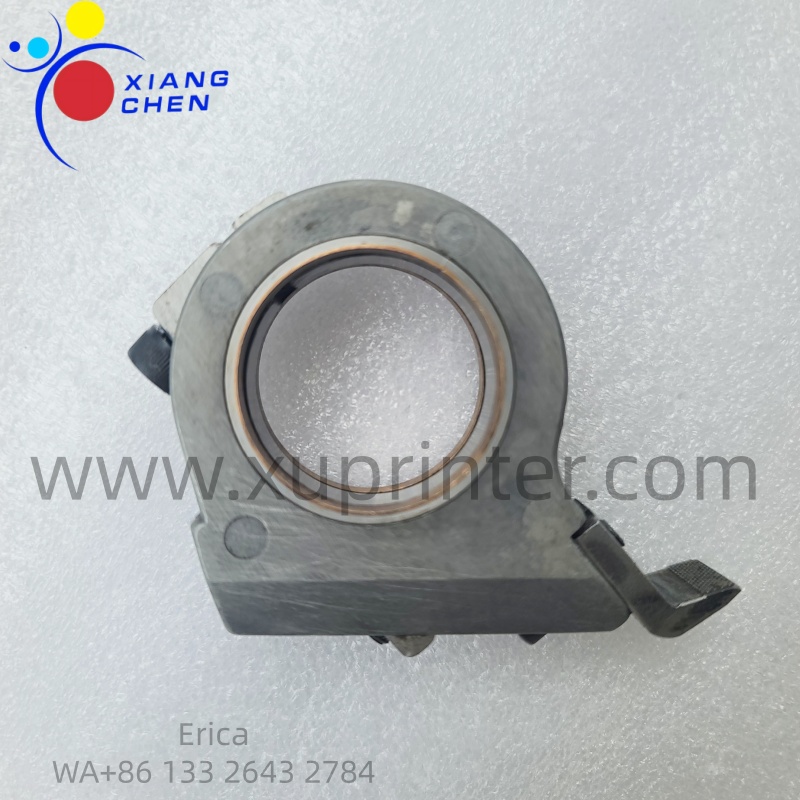 ER Original Used Gripper Holder with Gripper Pad for Komori L29 Offset Printing Press, Bore 35mm